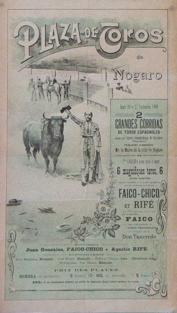 Affiche pour les corridas de Nogaro de septembre...