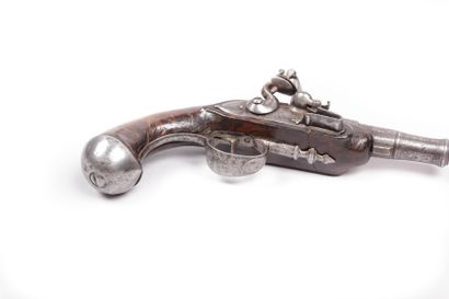 Pistolet à silex « de voyage », canon

dévissable...
