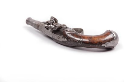 Pistolet à silex « de voyage », canon

dévissable...