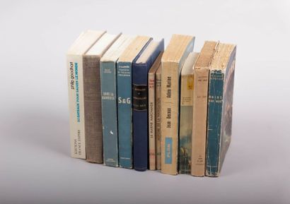 Ensemble de onze livres brochés ou reliés...