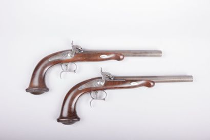 Paire de pistolets de duel - canon octogonal

décor...