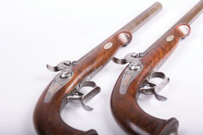 Paire de pistolets de duel - canon octogonal

décor...
