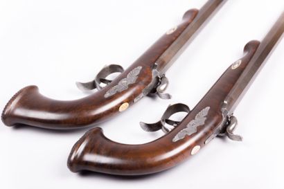 Paire de pistolets de duel - canon octogonal

décor...