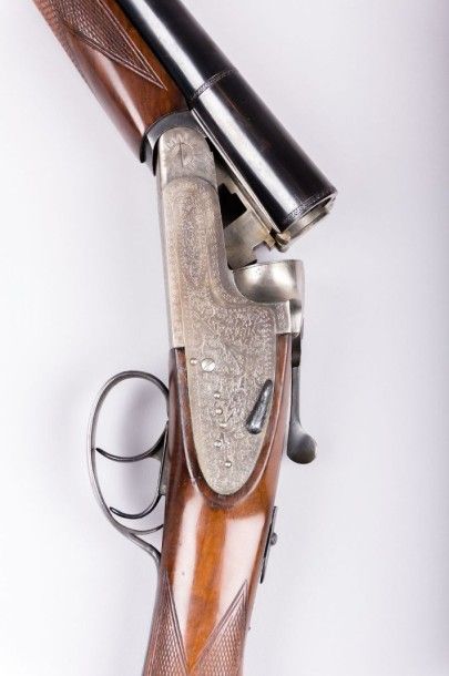 Fusil de chasse - canons juxtaposés -

platines...