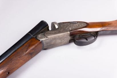 Fusil de chasse - canons juxtaposés -

platines...