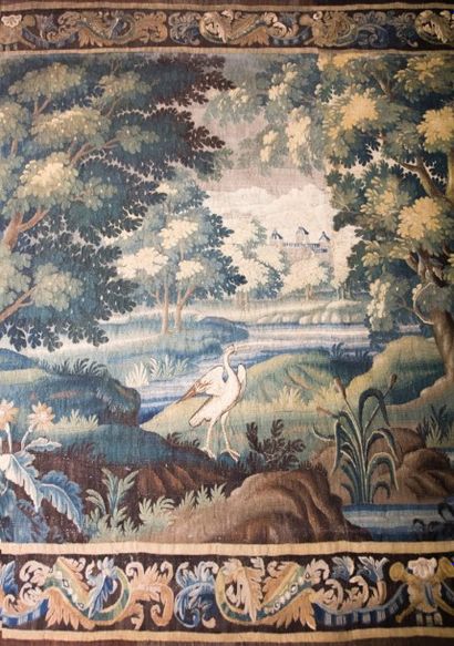 AUBUSSON, Manufacture de
Échassier dans un...