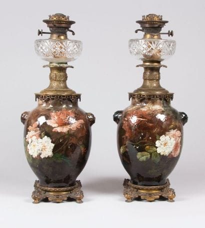 HAVILAND & Cie - Atelier d'Auteuil (1872-1881)
Paire...