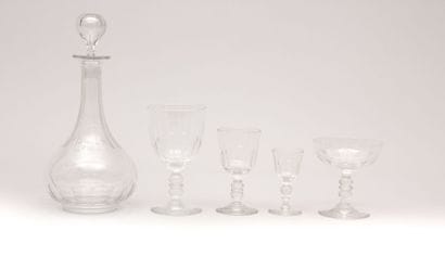 Service de verres en cristal de plusieurs

modèles...