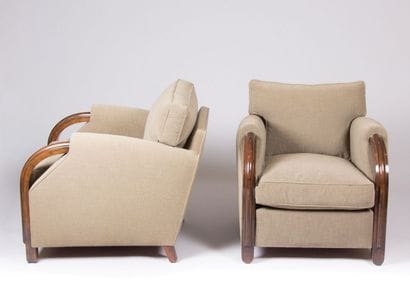 PRINTZ Eugène (1889-1948)
Paire de bergères,...