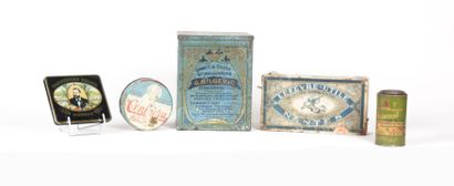 Lot composé de 5 boites métalliques marquées...