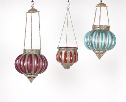 Lot de 3 suspensions/lanternes dans le goût...