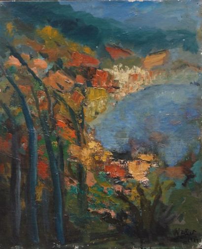 MALLET

Paysage de forêt

Huile sur toile

Signée...