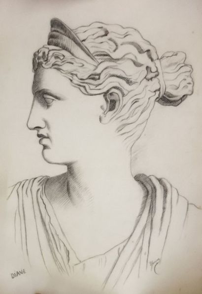 LAUREILHE Yvonne

Treize dessins au fusain,...