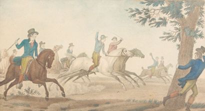 Suite de quatre gravure d'après VERNET Carles...