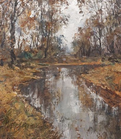 K.MALKOV (XXème siècle)

Sous bois

Huile...