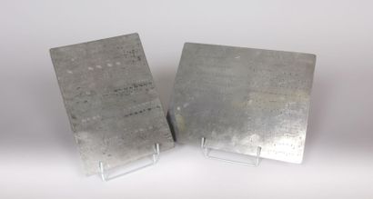 Plaque gravée représentant une partie de...