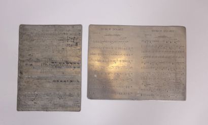 Plaque gravée représentant une partie de...