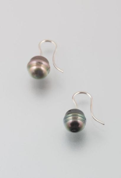 Paire de boucles d'oreille pendantes en argent,...