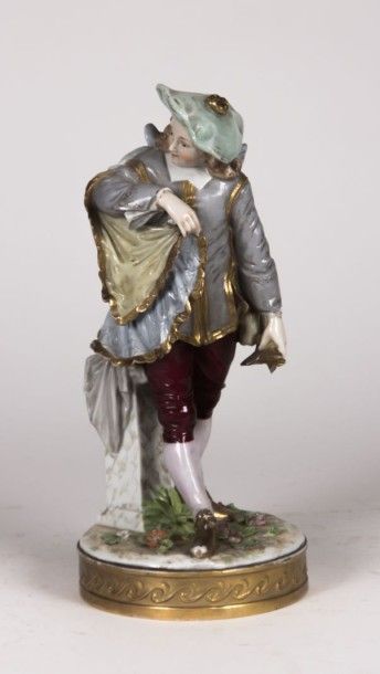 ALLEMAGNE

Sujet en porcelaine à décor polychrome...