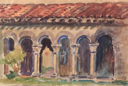 DUDIT R. (XXème siècle)

Le cloître

Aquarelle...