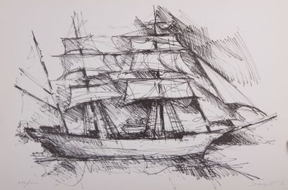 DAUGUET Jean-Claude (1939-2002)

Voilier

Lithographie...
