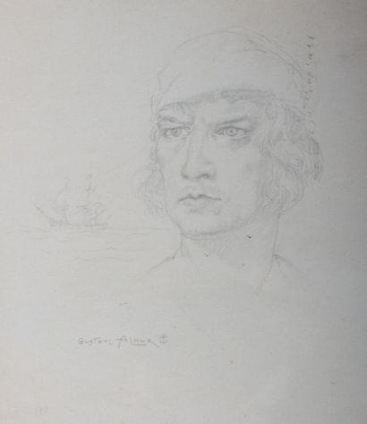ALAUX Gustave (1887-1965)

Portrait de corsaire

Crayon

Signé...