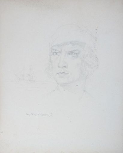 ALAUX Gustave (1887-1965)

Portrait de corsaire

Crayon

Signé...