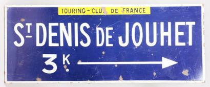 Plaque de signalisation émaillée de forme...