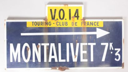 Plaque de signalisation émaillée de forme...