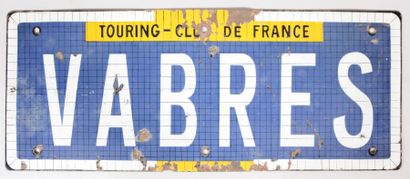 Plaque de signalisation émaillée 