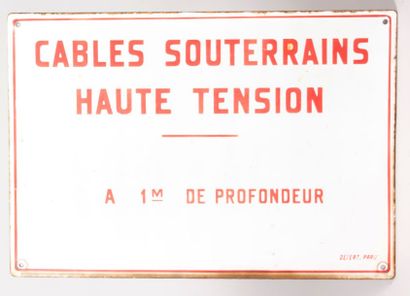 Plaque de signalisation émaillée de forme...