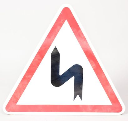 Plaque de signalisation émaillée de forme...