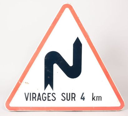 Plaque de signalisation émaillée de forme...