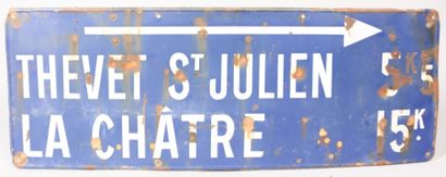 Plaque de signalisation émaillée de forme...