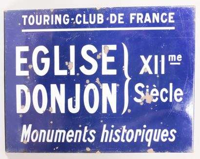 Plaque de signalisation émaillée de forme...
