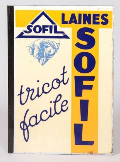 LAINES SOFIL

Enseigne double face émaillée...