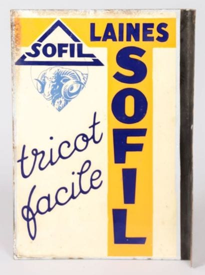 LAINES SOFIL

Enseigne double face émaillée...