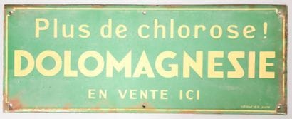 DOLOMAGNESIE

Plaque émaillée. Japy

(sauts,...