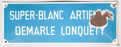 SUPER-BLANC 

Plaque émaillée

Emaillerie...