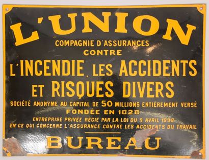 L'UNION

Plaque émaillée 

(sauts et oxydations)

41...