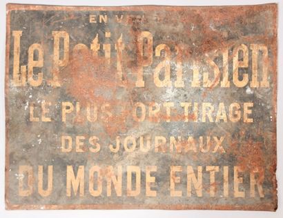 LE PETIT PARISIEN

Tôle lithographiée recto...