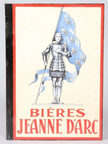 BIERES JEANNE D'ARC 

Enseigne double face...