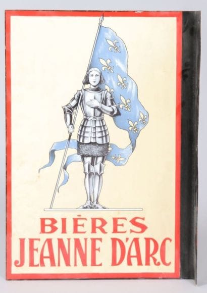 BIERES JEANNE D'ARC 

Enseigne double face...