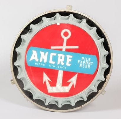 ANCRE BIERE D'ALSACE

Sous-verre églomisé

(usures...