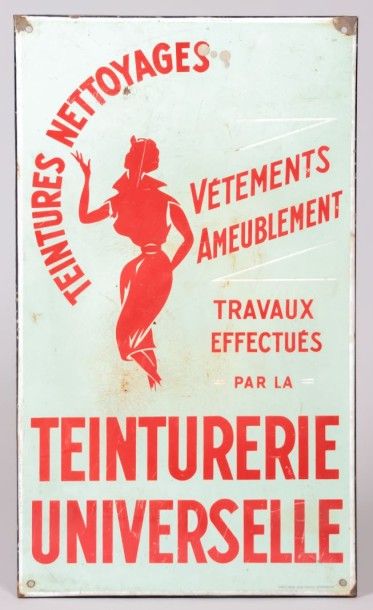 TEINTURERIE UNIVERSELLE 

Plaque émaillée

Emaillerie...