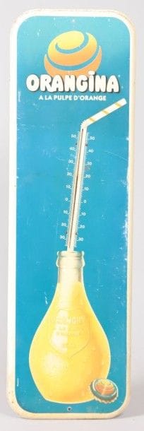 ORANGINA

thermomètre, tôle lithographiée

(usures...