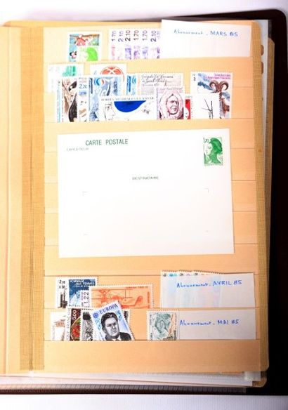 France nouveautés (faciales) entiers postaux...