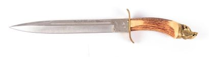 dague de chasse, pommeau laiton 