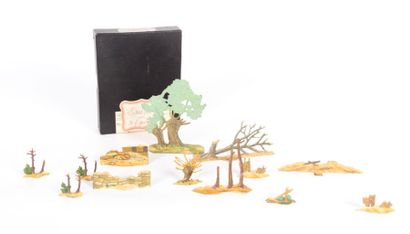 Lot composé de treize figurines en plomb...