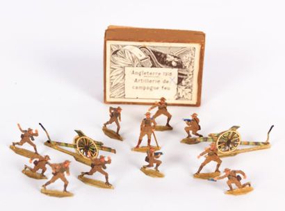 Lot de treize figurines en plomb moulé peint...